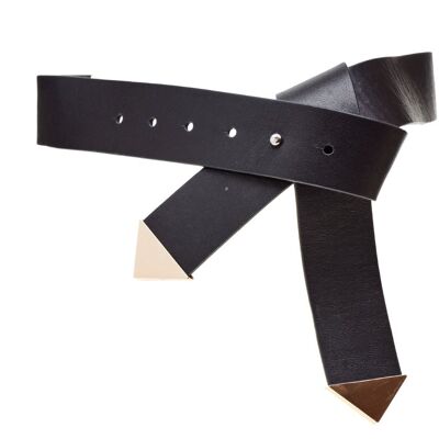 Belt 40101 Plain - Black - Size L