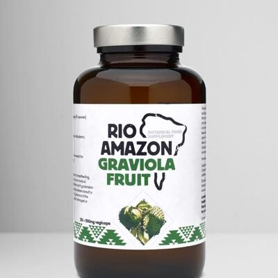 Graviola / Soursop Fruit 500mg - 120 Capsules | 40 Day Supply