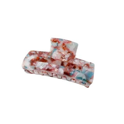 Resin Claw Clip Red & Blue Multi