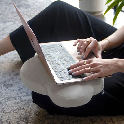 XL CLOUDushion - Cuscino protettivo per laptop a forma di nuvola - Bianco