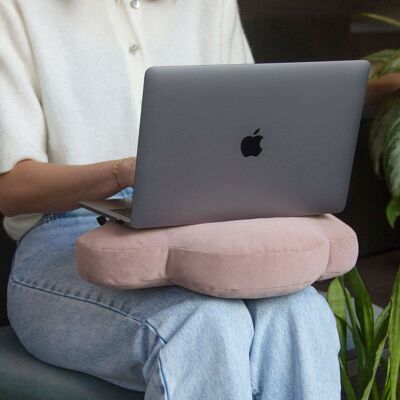 XL CLOUDushion - Cuscino protettivo per laptop a forma di nuvola - Rosa antico