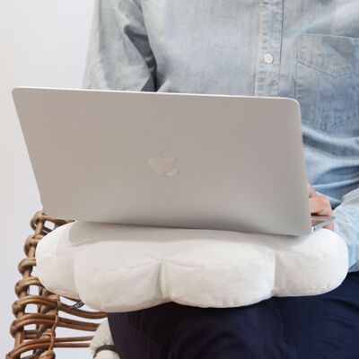 CLOUDushion - Schützendes wolkenförmiges Laptop-Kissen - Weiß