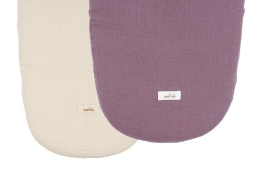 Muslin carry cot/moses basket sheet 2 pack