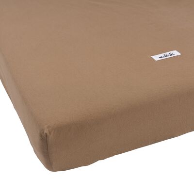 WASHED COTTON BEDSHEET camel L-0-4 years