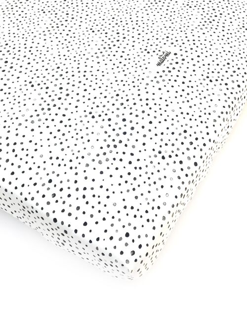 COTTON BEDSHEET dots M-0-3 years