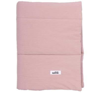 COUETTE COTON LAVÉ ROSE POUDRE L-2-4 ans