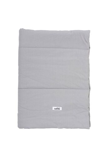 COUETTE COTON LAVÉ GRIS M-1-2 ans