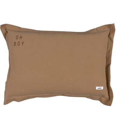 CUSCINO IN COTONE LAVATO OH BOY CAMEL M-1-3 anni