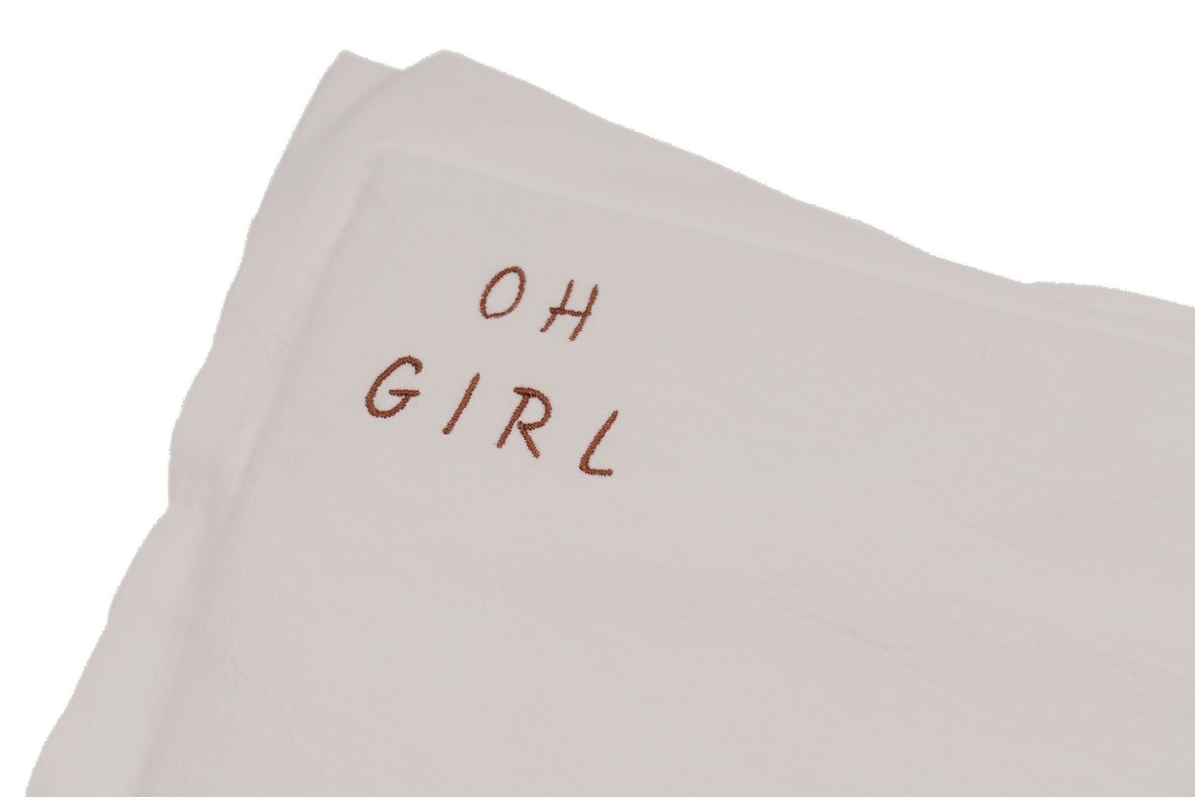 CUSCINO IN COTONE LAVATO OH BAMBINA NATURALE S-0-1 anni