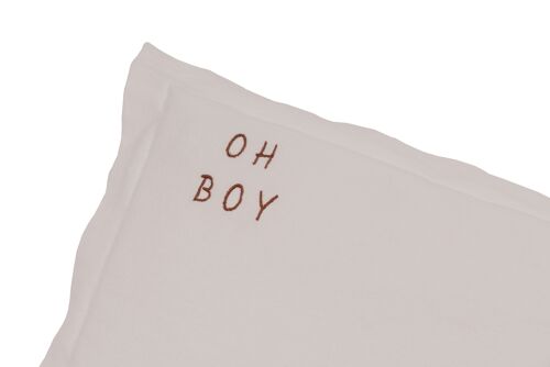 WASHED COTTON PILLOW OH BOY NATURAL S-0-1 years