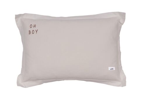 WASHED COTTON PILLOW OH BOY NATURAL L-2-99 years