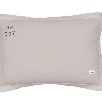 WASHED COTTON PILLOW OH BOY NATURAL XL-5-99 years