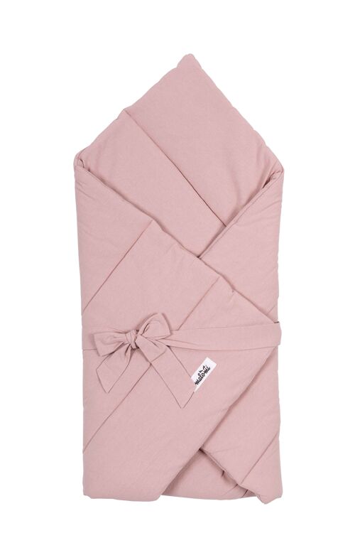 BABY HORN/QUILT WASHED COTTON DUSTY PINK-0-1 year