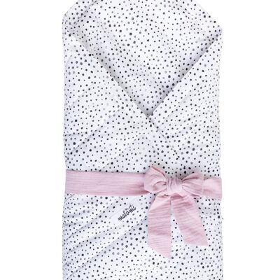 BABY HORN/BEDDING SET DOTS -S- PINK-0-1 year