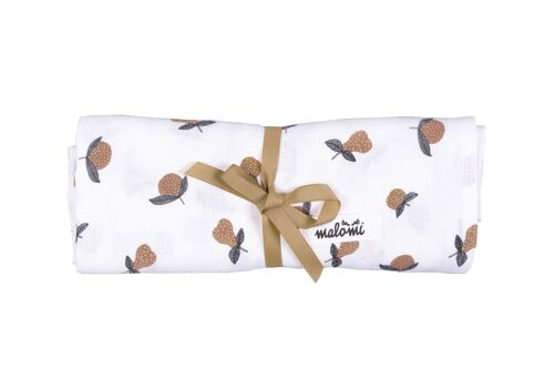 BAMBOO SWADDLE GARDEN FRUITS-0-3 years