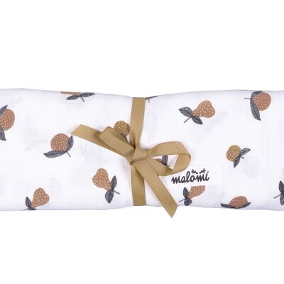 BAMBOO SWADDLE GARDEN FRUITS-0-3 years
