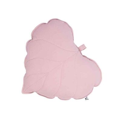 COUSSIN FEUILLE ROSE POUSSIERE-0-99 ans