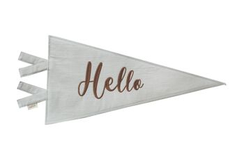 PENDENTIF DECORATIF GRIS HELLO-0-99 ans