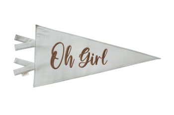 PENDENTIF DECORATIF GRIS OH GIRL-0-99 ans