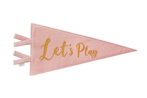 DECORATIVE PENDANT DUSTY PINK LET'S PLAY - GOLD-0-99 years