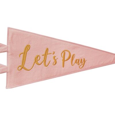 DECORATIVE PENDANT DUSTY PINK LET'S PLAY - GOLD-0-99 years