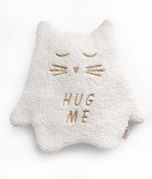 CUDDLY TOY/THERMO KITTEN ECRU 'HUG ME'-0-6 years