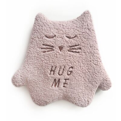 CUDDLY TOY/THERMO KITTEN DUSTY PINK "HUG ME"-0-6 years