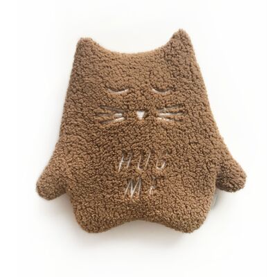 PELUCHE/THERMO CHATON CAMEL "HUG ME" - 0-6 ans