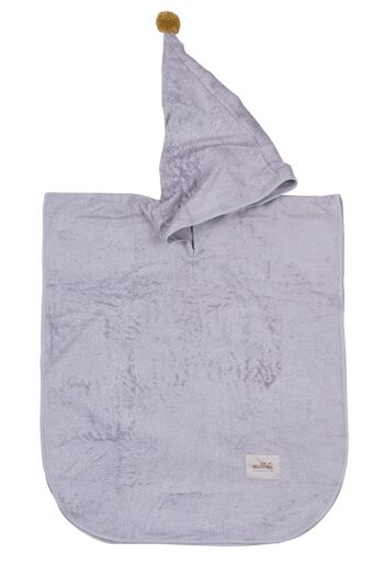 PONCHO BAMBOU GRIS-2-10 ans