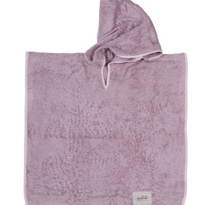 PONCHO IN BAMBÙ DUSTY PINK-2-10 anni