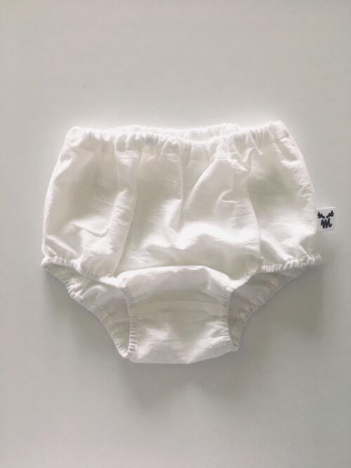 BLOOMERS ECRU WASHED COTTON S-0-6 months