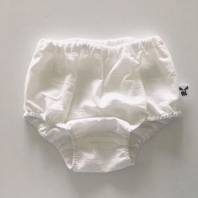 BLOOMERS CRUDO ALGODÓN LAVADO T-0-6 meses