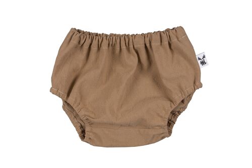 BLOOMERS CAMEL WASHED COTTON S-0-6 months