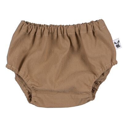 BLOOMER COTON LAVÉ CAMEL S-0-6 mois