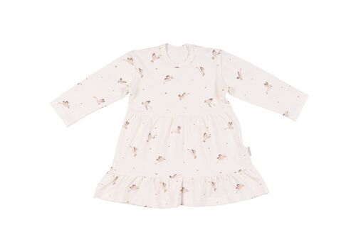 DRESS LONGSLEEVE ORGANIC GOOSE 56-62-0-4 months