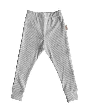 LEGGINS COTE GRIS MELANGE 80-86-9-18 mois