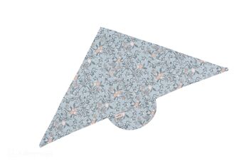 COTON BANDANA/BONNET ABRICOT PÉTROLE-6mois -2 ans