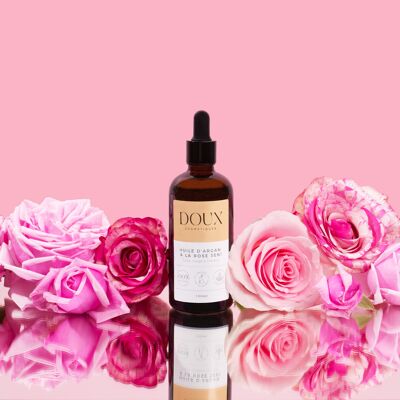 Huile d'Argan à la Rose 3 en 1