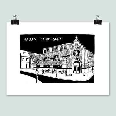 Póster de Halles St-Géry, vista exterior