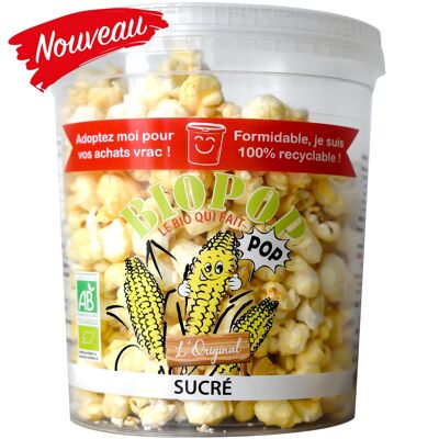 Pot de Pop-Corn Bio sucré déjà éclaté