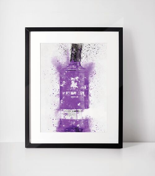 Violet Gin Framed Wall Art Print