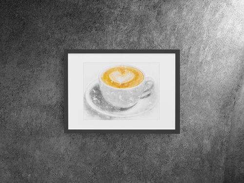 Coffee Framed Wall Art Print