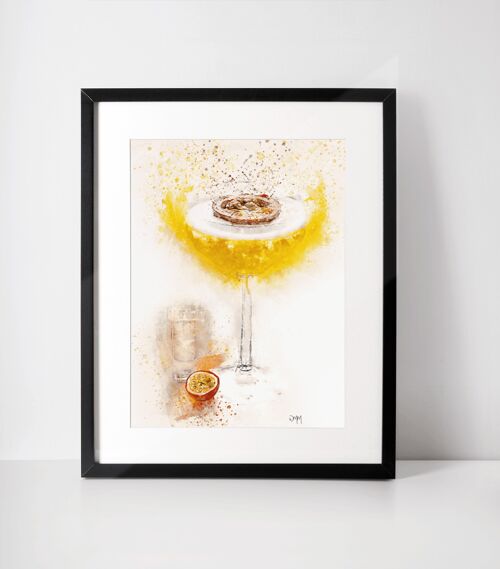 Pornstar Martini Cocktail Framed Wall Art Print