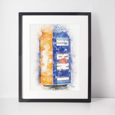 Can of Pop Framed Wall Art Print
