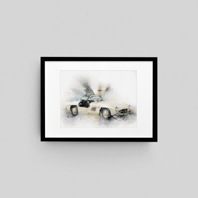 Merc 300 SL Gullwing Wall Lámina artística