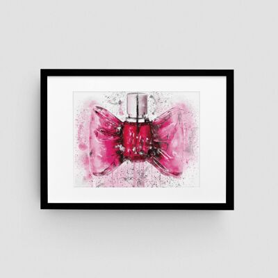 BonBon Bow Botella de perfume Wall Art Print