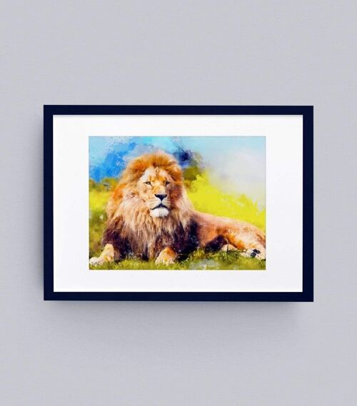 Lion 'Luther' Wall framed art print