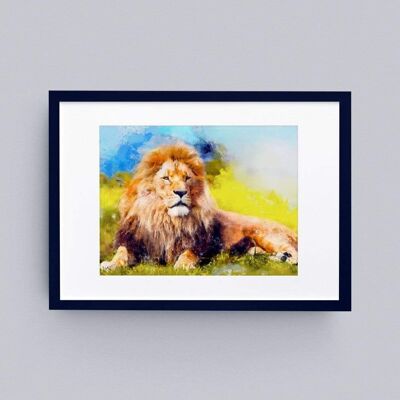 Lion 'Luther' Wall framed art print