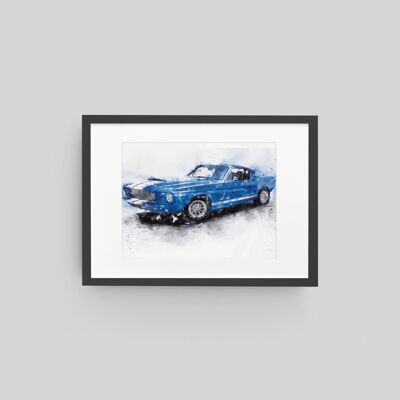 Mustang GT500 Wand Kunstdruck Muscle Car Ford Shelby