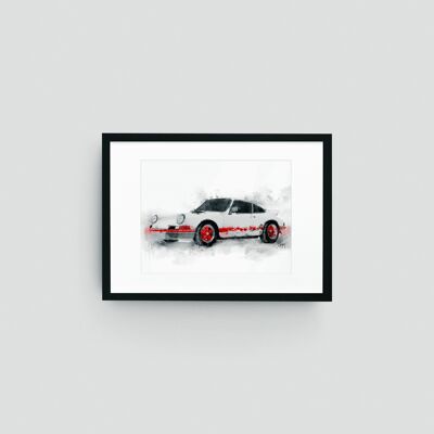 911 RS Wand Kunstdruck